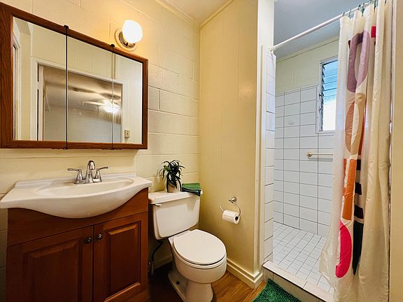 Bathroom with stand up shower