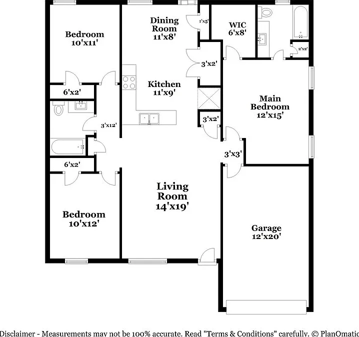 3 bed, 2.0 bath, 1284 sqft, $1,980 — Photo 2