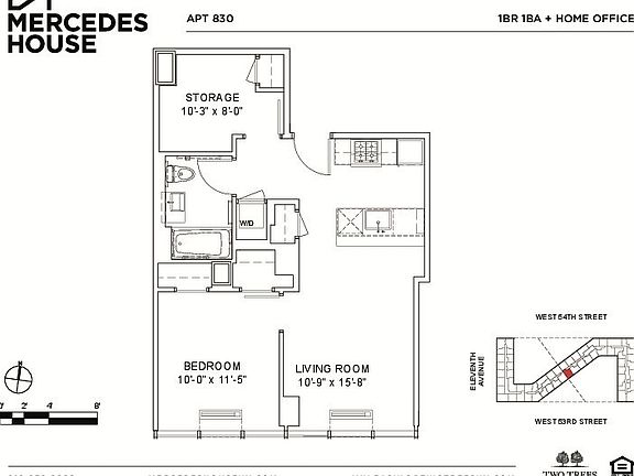 2nd image of 550 W 54th St APT 830