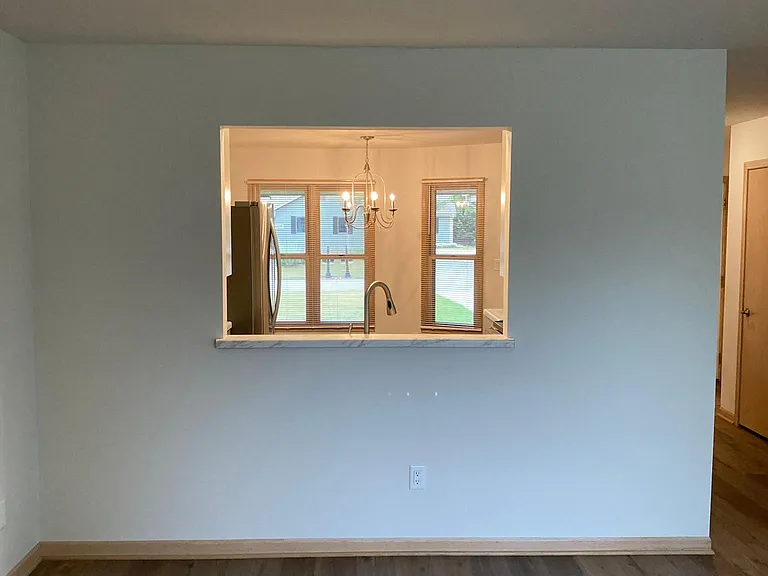 Pass through from kitchen to living room