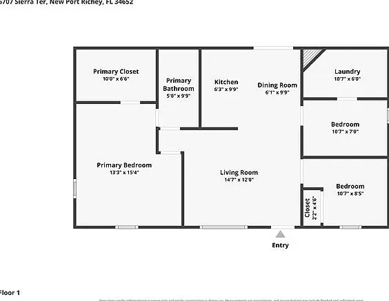 3 bed, 1.0 bath, 1008 sqft, $1,745 — Photo 2