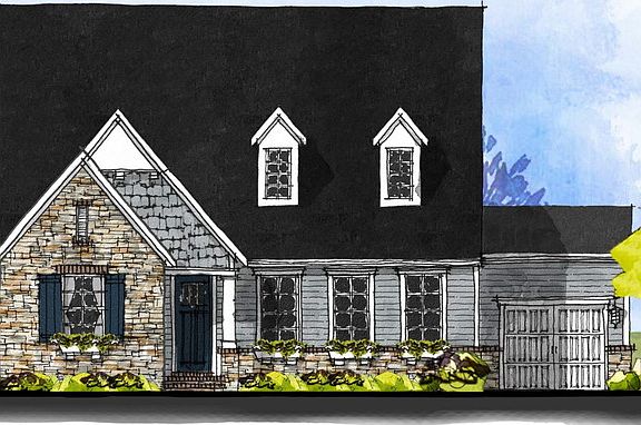 Dana Point - American Cottage 3-Car Side Load Garage Note Renderings may show optional features