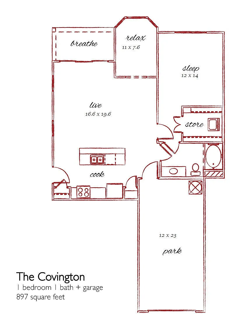 Floor plan The Covington