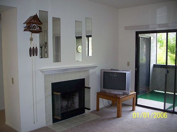 Large living room with fireplace