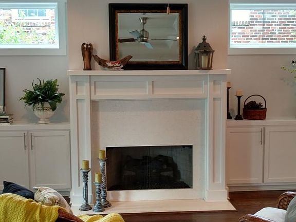 Fireplace in living room