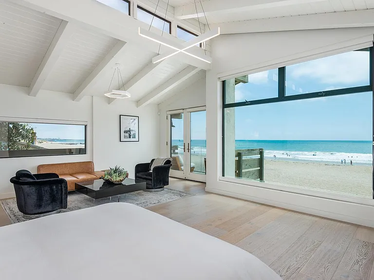 Master bedroom with ocean view