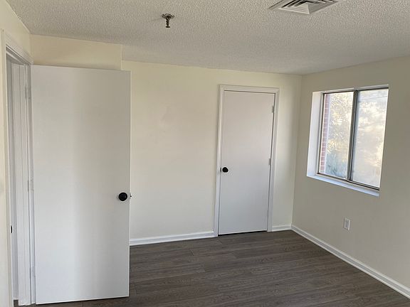 Spacious closet in bedroom