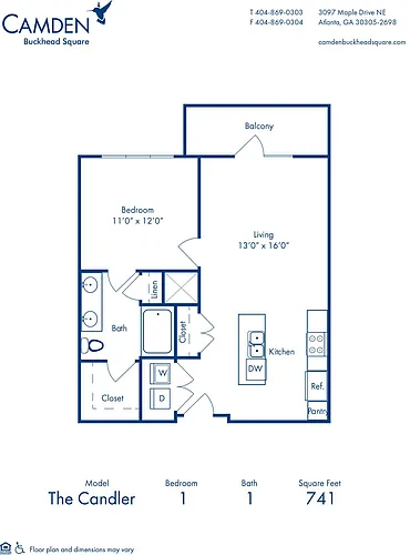Floor plan Candler