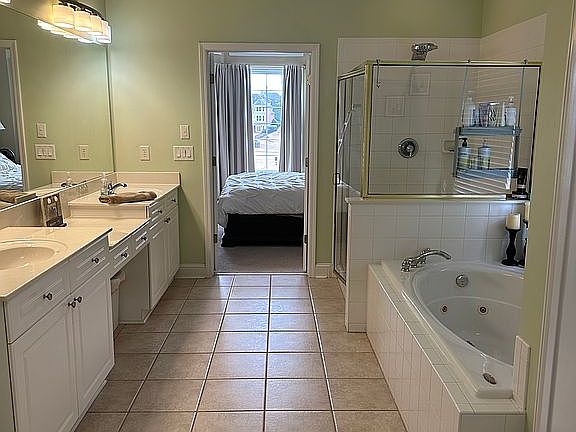 Master bath. Walk in closet