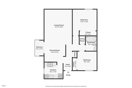 Floor plan 2 Bedroom