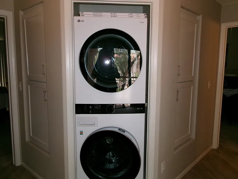 Full sized washer and dryer