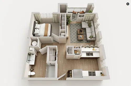 Floor plan One Bedroom