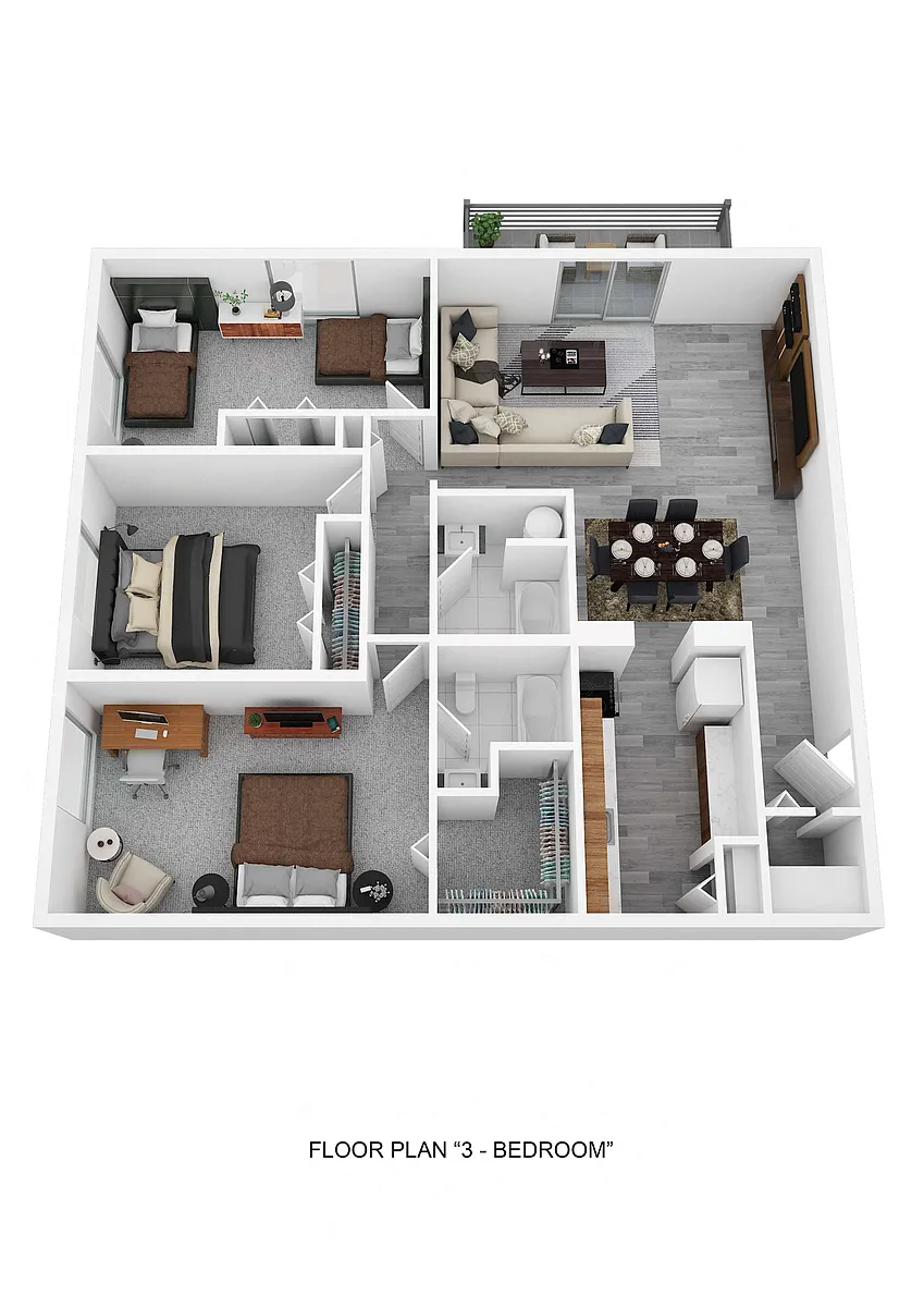 Floor plan 3 Bedroom