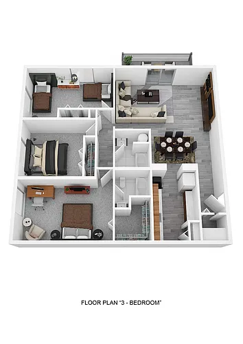 Floor plan 3 Bedroom