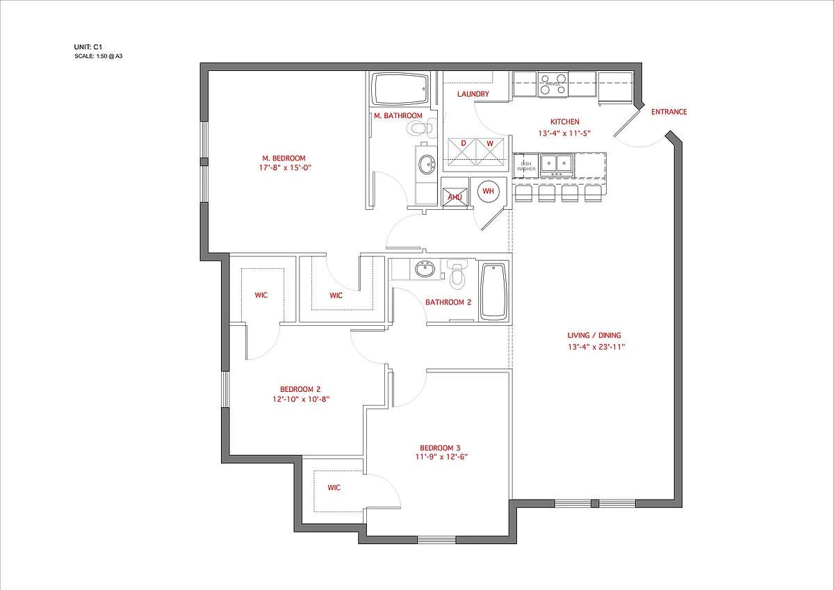 Floor plan 3BR- Solarium - Retreat