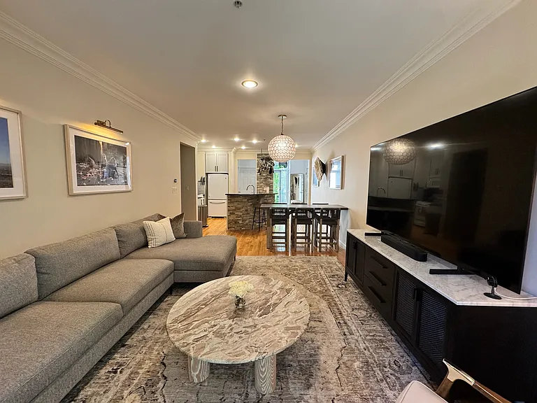 Open living room/dining