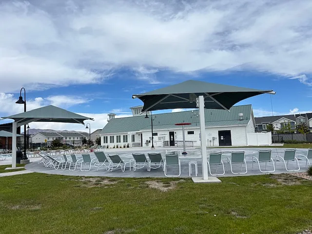 Splash pad area by second pool