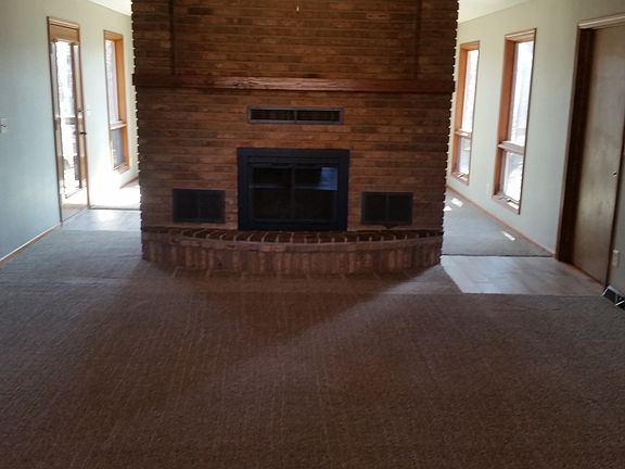 Living Room With Fireplace