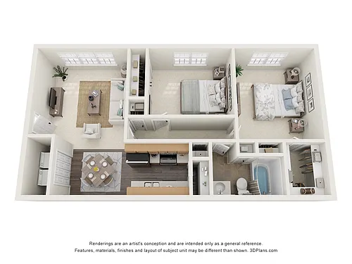 Floor plan 2 Bedroom