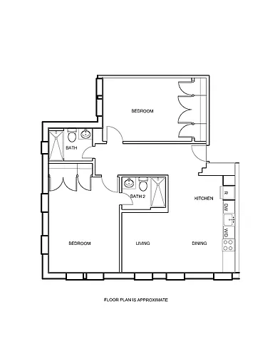 Floor plan Two Bedroom C