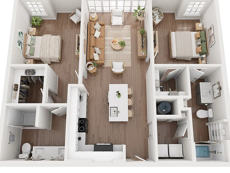 1,095 SF 2 Bd/2Ba Apartment 1,095 SF 2 Bd/2Ba Apartment