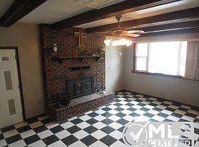 Family room with fireplace