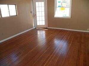 Living room hardwood floor