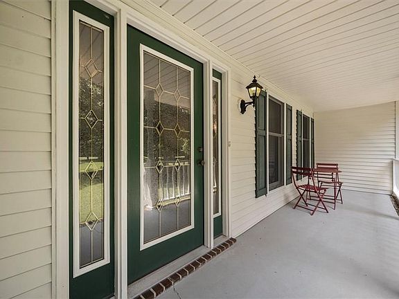 Front Door and Covered Porch.