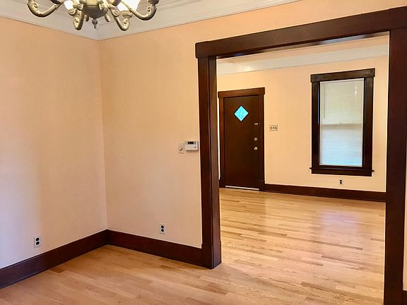 view of the living room & front door