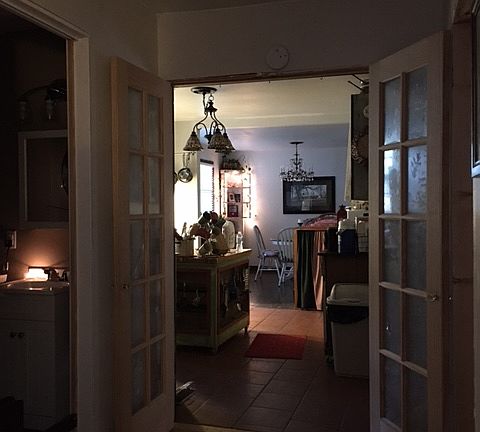 View from den into Kitchen