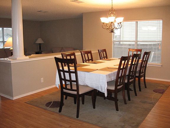 dining room - pergo floors, new paint, new light