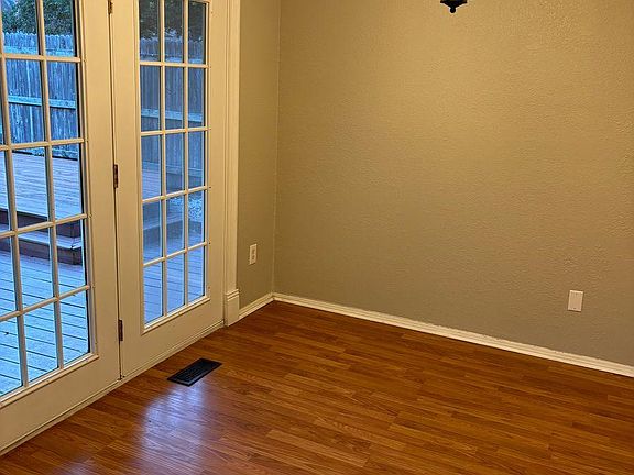 Dining area and access to back deck