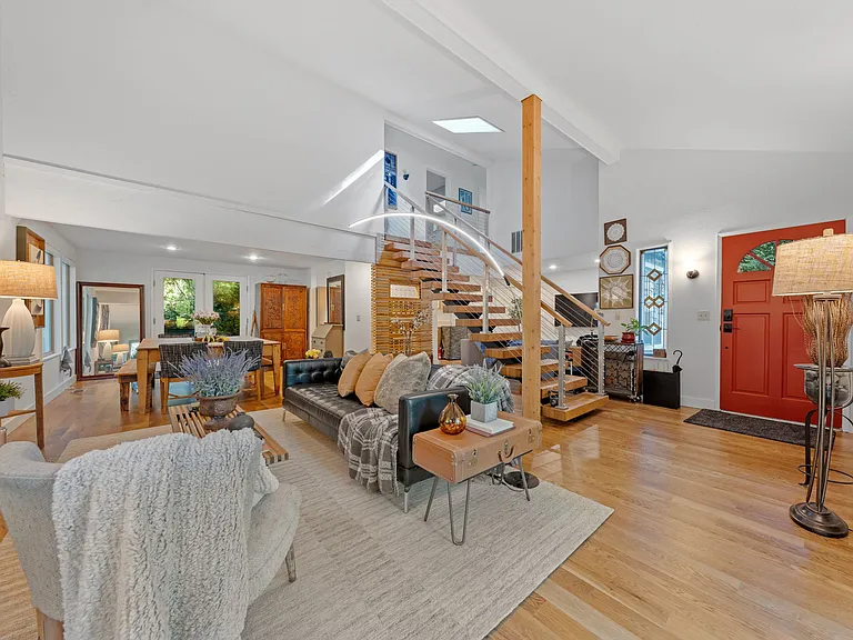 Living/dining/family room view
