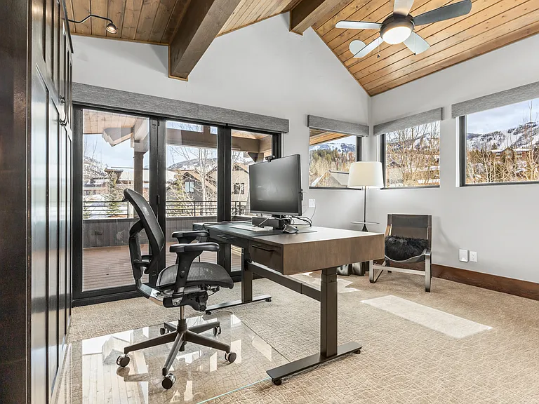 Upper Level Ensuite Bedroom 4 - Set up as Office