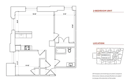 Floor plan 2 Bedroom