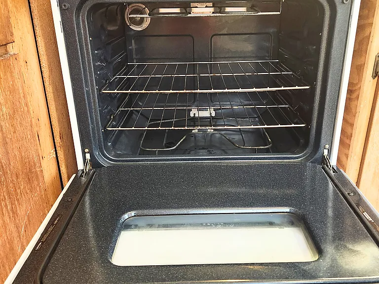 Inside stove