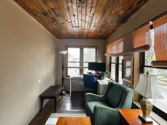 4 season porch with shaded tree cover