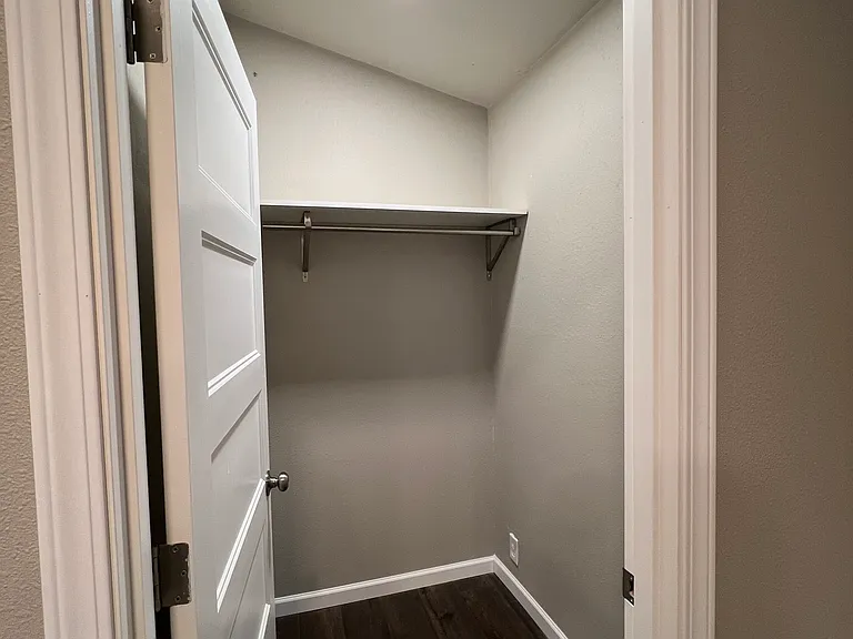 Walk in closet inside master