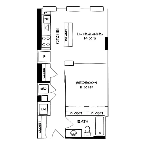 Floor plan Design 1B