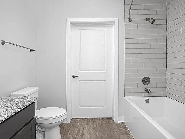 Elegant Bathroom with Granite Countertops