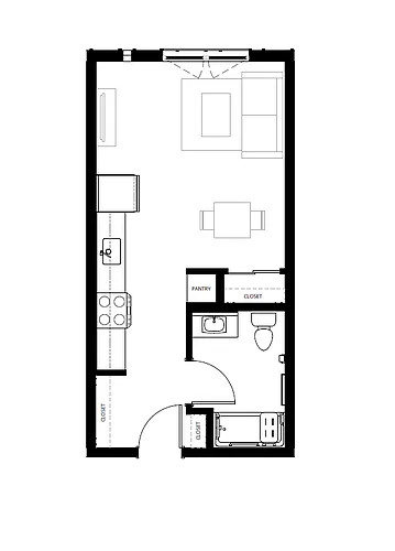 Floor plan Studio A