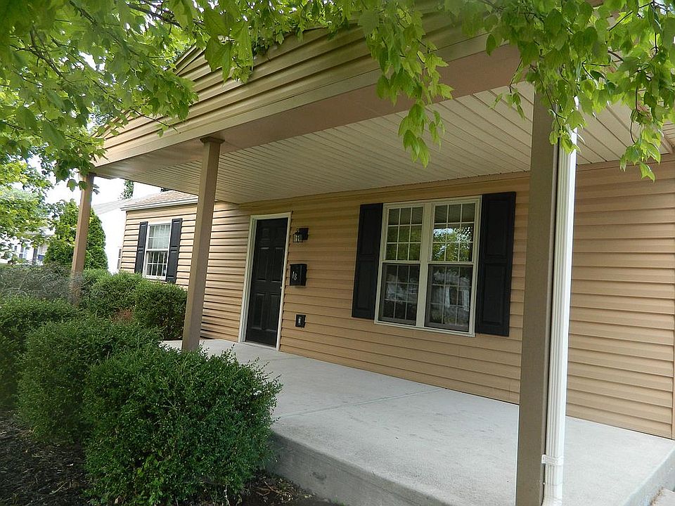Front entrance, covered porch