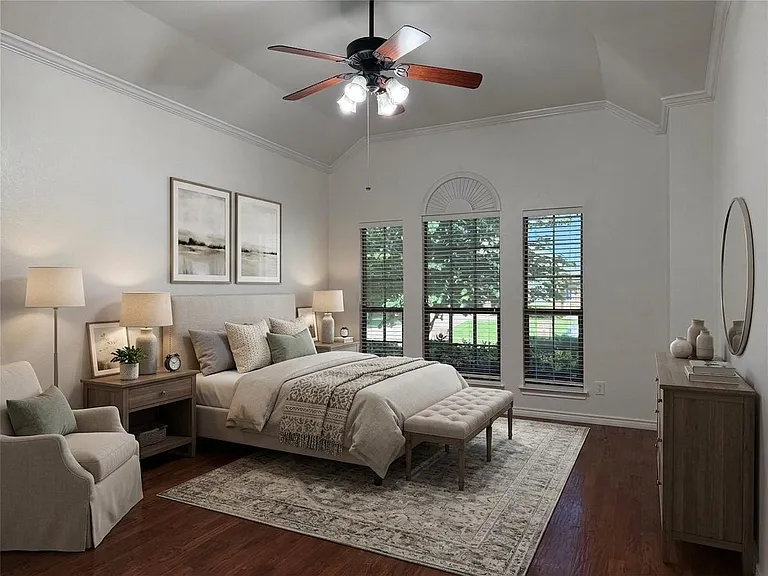 Virtually Staged primary bedroom