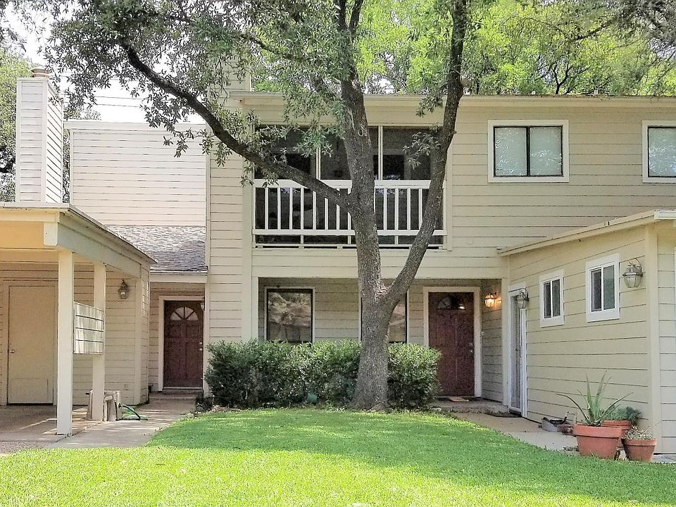 Front of townhouse with Unit A on left side