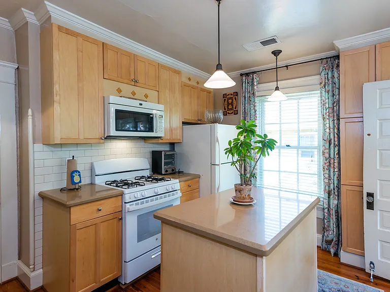 Kitchen
+Microwave
+Refrigerator
+New oven as of 2025
+Countertop dishwasher only