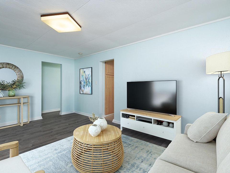 Spacious living room with split A/C