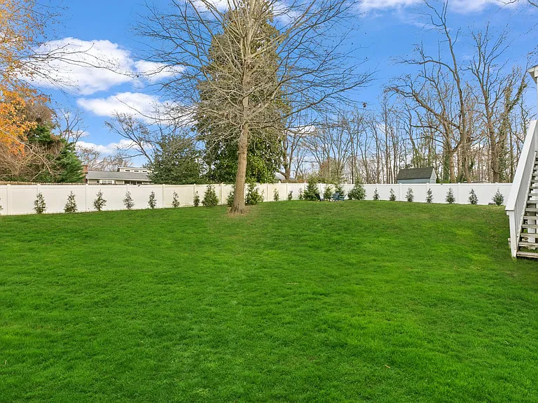 Flat yard, completely fenced in with 6' vinyl fence!