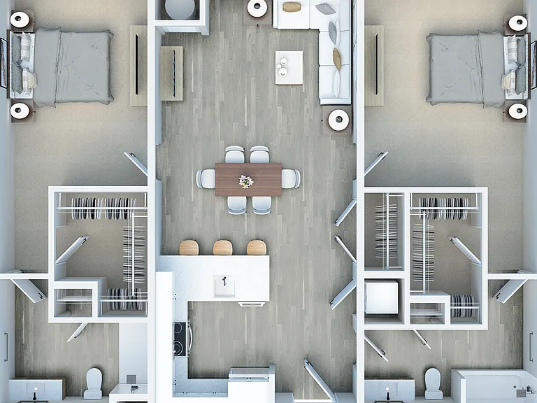TWO BEDROOM TWO BEDROOM