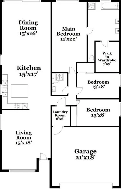 3 bed, 2.0 bath, 1629 sqft, $2,055 — Photo 2