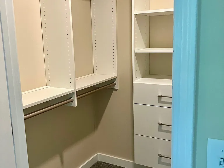 Primary walk in closet